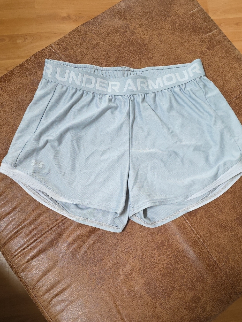Under Armour Women's Pale Blue Performance Training Shorts